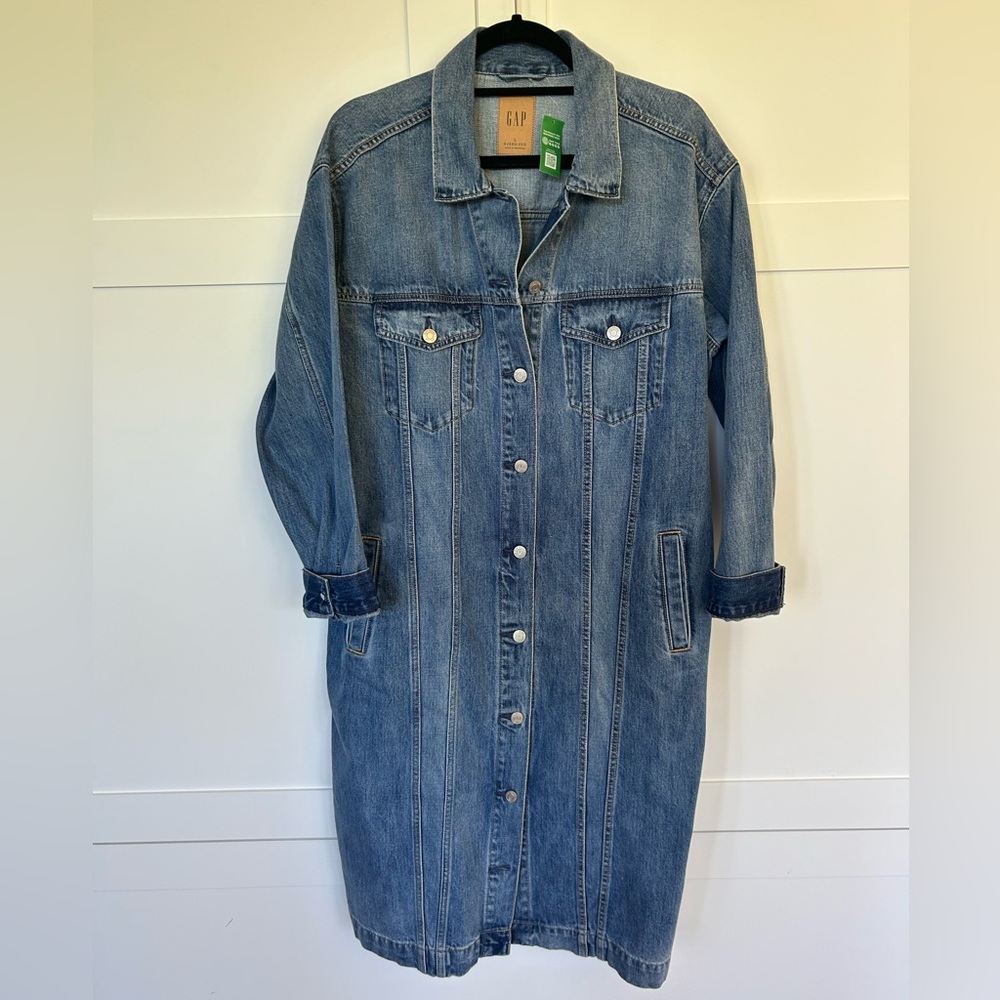 GAP Longline Icon Denim Jacket